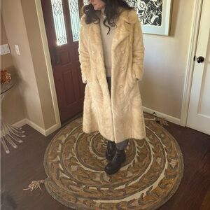 Incredible MINK GENUINE LONG COAT